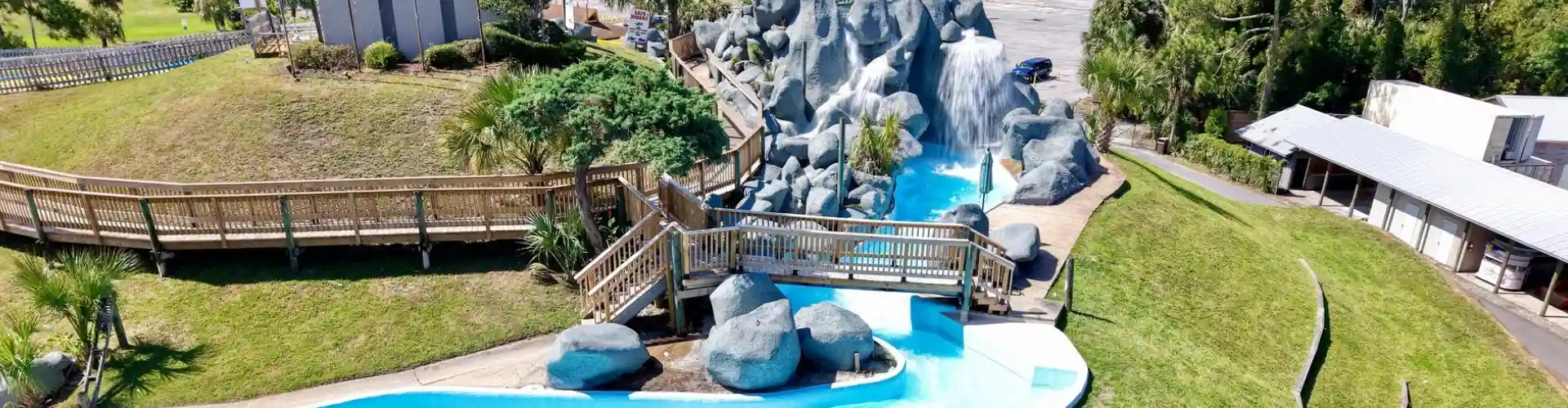 Park slides are supported by pool waterproofing solutions from Aquaholic Solutions in the United States.